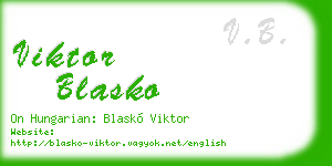 viktor blasko business card
